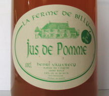 jus de pomme fermier de Billy - Normandie